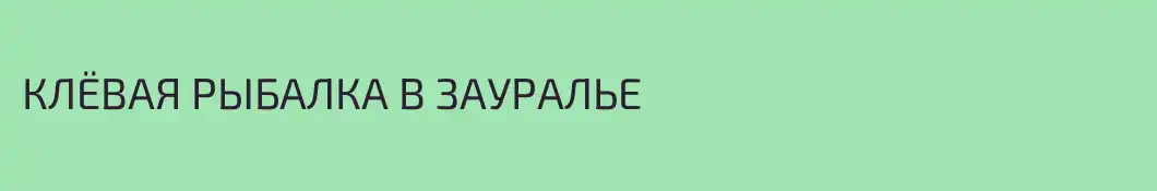 КЛЁВАЯ РЫБАЛКА В ЗАУРАЛЬЕ